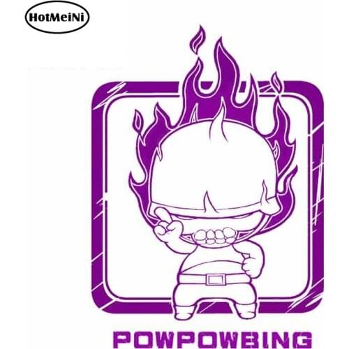 HotMeiNi 13cm x 8.1cm POWPOWBING Graphics Waterproof Auto Car Stickers and Decals Vinyl For Car motorcycle GTR Sticker