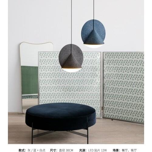 Italian minimalist chandelier round table light luxury style negotiation table simple modern small apartment home