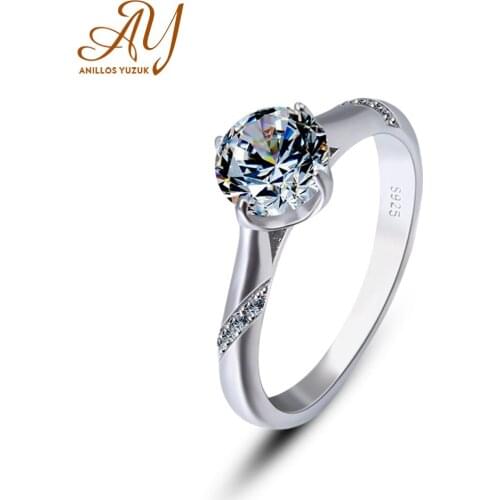 Anillos Yuzuk Classic 925 Sterling Silver 6.5*6.5mm Created Moissanite Gemstone Wedding Engagement Ring Fine Jewelry Wholesale