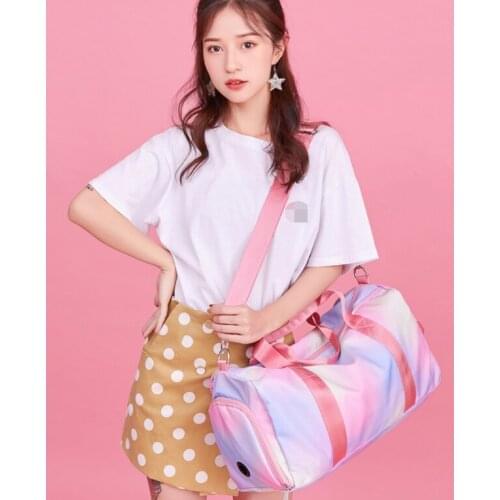 LISM 84892 Colorful Fashion Anime Luggage Bag Travel Shoulder bags Baggage Handbag Storage Unisex Gifts