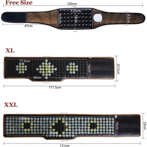 Health Care Belt Relax Korea Tourmaline Massage Belt Heating Health Stomach Waist Heated Massager Germanium Magnetic Stone