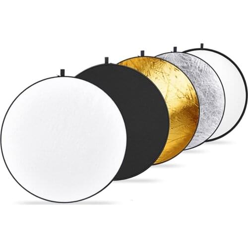 Neewer 43-inch/110cm 5-in-1 Reflectors Professional Collapsible Multi-Disc Light Photography Photo Reflectors with Carrying Bag