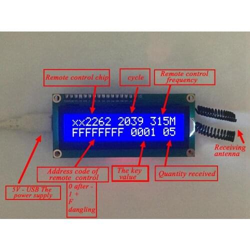 315MHZ/433MHZ Remote Control Analyzer