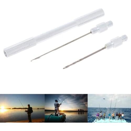 OOTDTY 1 Set 2 in 1 Carp Fishing Drill Hook Boilie Hair Rig Hook Baiting Tools New
