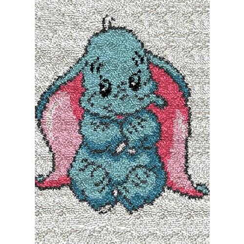 Dropshipping Latch Hook Rug Kits tapestry DIY Needlework Cartoon elephant Crocheting Rug Yarn Cushion Mat diy Embroidery Carpet