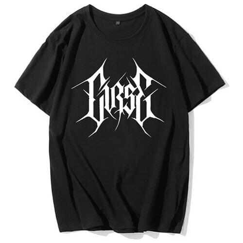 Retro T-shirt Female Harajuku Men And Women Short-sleeved Half-sleeved Printing Gothic T-shirt Street Large Size T-shirt Xs-4XL