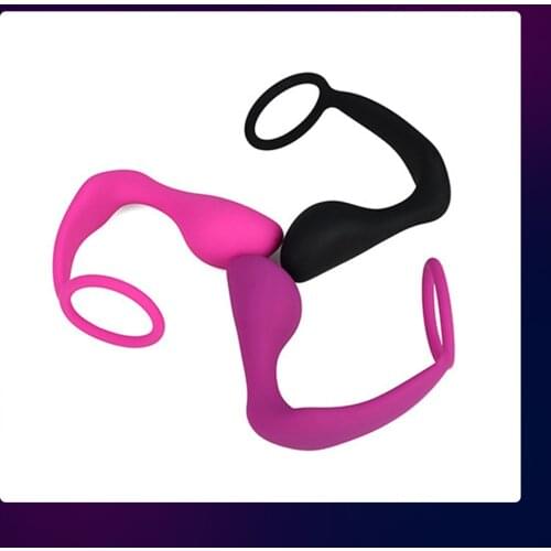 Manual Prostate Massage Vibrator For Men Anal Plug Silicone Prostate Stimulator Butt Plug Delay Ejaculation Ring Gay Sex Toys