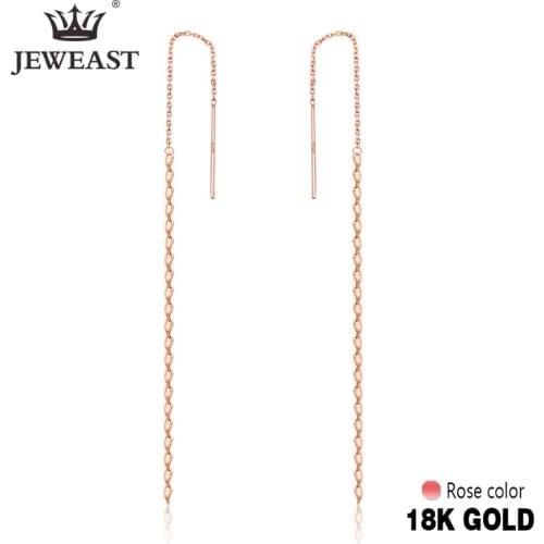 JYM 18K Pure Gold Earring Real AU 375 Solid Gold Earrings Nice Gemstone Upscale Trendy Classic Fine Jewelry Hot Sell New 2020