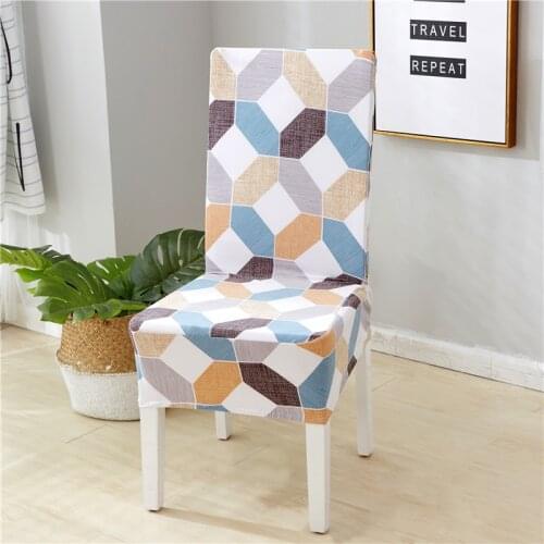 Spandex Elastic Stretch Chair Cover Dining Seat Case Slipcovers for Kitchen Living Room Wedding Hotel Banquet Party