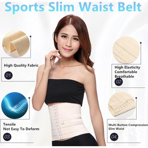 Sports Belt for Womens Fitness Waist Protection Waist Shaping Waist Binding Weight Loss Abdominal Belt Ultra Thin Slim Belt