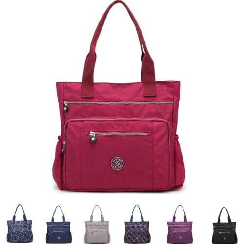 LKEEP Womens Multi-pockets Shoulder Bag New Fashion Portable Outdoor Travel Zipper Multi-functions Large Capacity Handbags