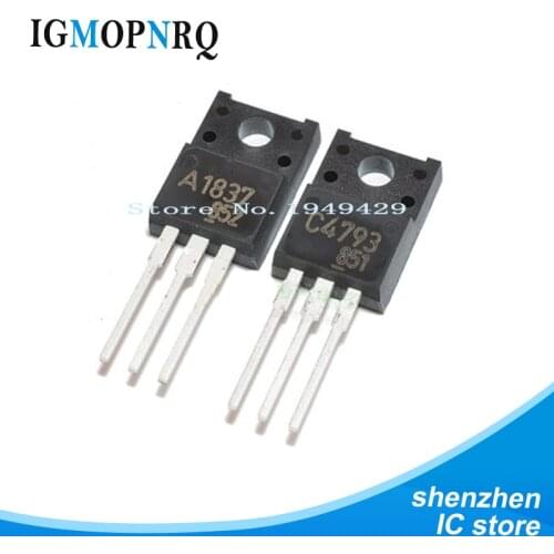 20PCS 10pair= 10pcs 2SC4793 TO220 and 10pcs 2SA1837 TO-220 C4793 A1837 Transistor new