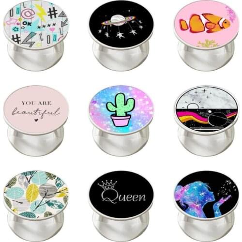 Universal Foldable Phone Finger Grip Holder Multi-Function Mounts Swappable Top For iPhone 12 Suporte