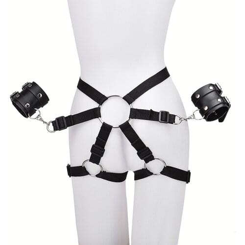 Adult Sex Peoduct Women Wearing Pants Bdsm Bondage Game Handcuffs Restraints