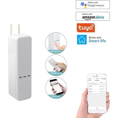 Tuya WiFi Electric Shutter Motor Roller Window Blinds Curtains Motor Smart Switch Curtains Smart House Support Alexa Goodle Home