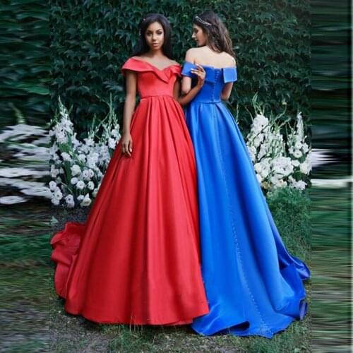 2020 Elegant pleat prom party evening dresses vestido de noiva sereia gown robe de soiree slit sexy party simple satin lace-up