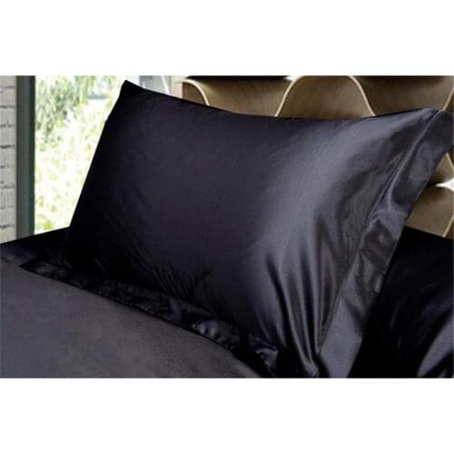 1pc Double Face Envelope Emulation Silk Satin Pillow Case Home Bedroom Hotel Pillows Cover For Room Pillowcase Necessities