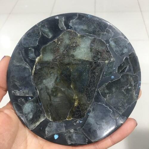 1pcsNatural Elongated stone Coasters Ins Simple Insulation Pad Art Creative Jewelry Nordic Style Jewelry Mat Still Life Shooting