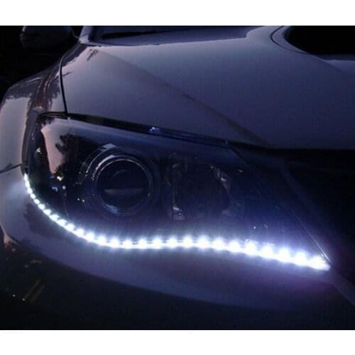 2X 30CM 5050 Flexible LED Strip Light 12LED DIY Decoration Lamp Home Car Boat Decor Ribbon Tape White Lights Waterproof