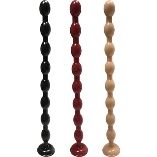 Super Long 19.69inch Anal Beads Super Can Strapon Man/women Sex Toys Anal Dildo Prostate Massager 3 Colors Butt Plug Dilator