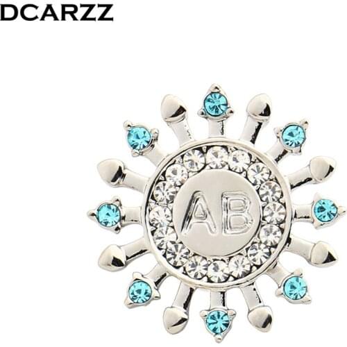 Blood Type Pin AB A B O Blood Group Charm Jewelry Crystals Brooch Medical Gift for Doctor/Nurse Women Accessories Wholesale
