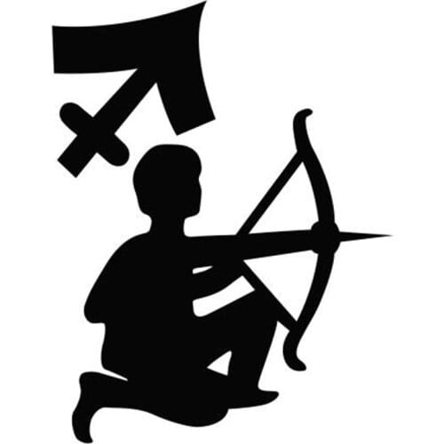CS-10498# Sagittarius Zodiac Sign (2) Vinyl Decal Car Sticker Waterproof Auto Decors
