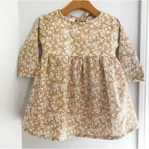 Toddler Kid Baby Girl Floral Clothes Long Sleeve Dress Tutu Holiday Dress