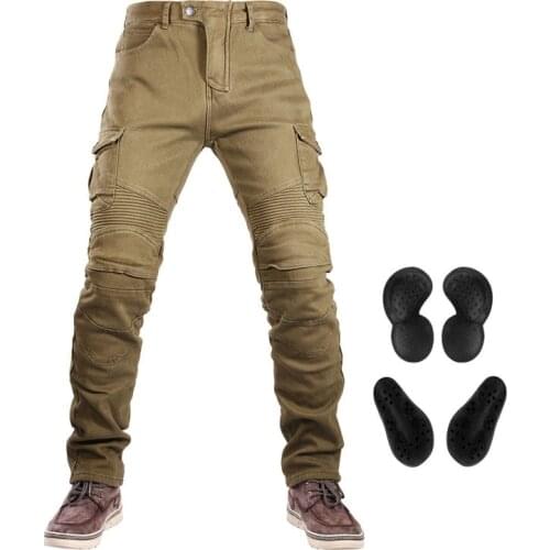 NEW Motorcycle Jeans motorcycles and Scooter fall-proof wind-proof stretch slim-fit overalls for four seasons UGB06