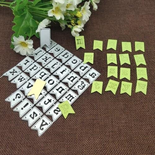 Mold Letter symbol banner Metal Cutting Dies Stencils For DIY Scrapbooking Decorative Embossing Handcraft Die Cutting Template