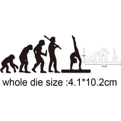 Evolution Practicing Yoga Metal Cutting Dies Stencils Diy Scrapbooking dies Cards Paper Embossing Dies Cuts Craft Dies New 2020