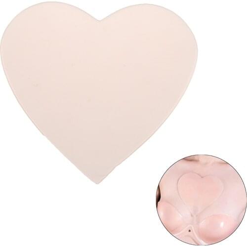 Reusable Silicone Chest Pads,Silicone Neck Pad Forehead Pad Skin Color Grade Heart Shaped Overnight Invisible Pads Skin Care