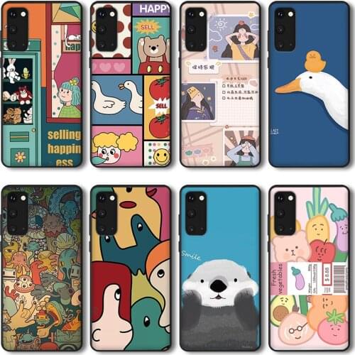 Trendy Creative Phone Case for OPPO A72 A53 A92S A52 A92 A91 A93 95 F15 A8 A31 A9 2020 A11X A11 A1k Case Silicone Bumper Cover
