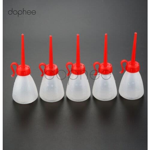 Dophee 2-5pcs/set 60/180ml Sewing Machine Plastic Oiler Long Mouth Empty Oiler Pot Bottle Household Sewing Appliances