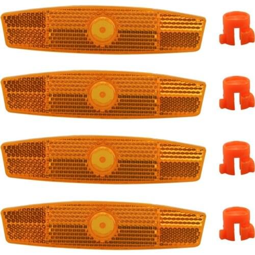4pcs/5pcs Bike Bicycle Spoke Reflector Safety Warning Light Safety Wheel Rim Reflective Mount Lamp Vintage Clip Tube Reflector