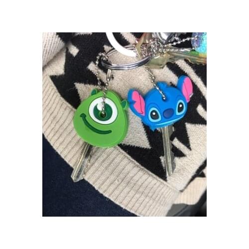 2Pcs New Protective Key Case Cover for Key Control Dust Cover Holder Cartoon Silicone Organizer Cat Home Accessories Supplies