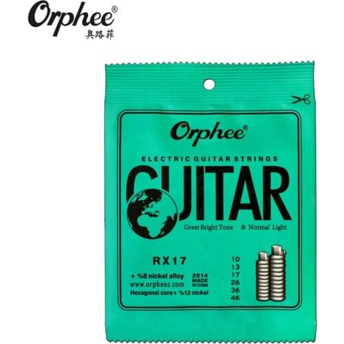 Orphee RX17 010-046 Electric Guitar Strings Nickel Alloy String Super Light Tension guitar Accessories