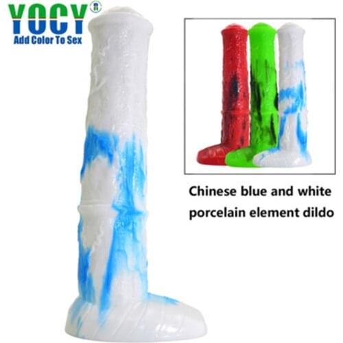 Prostate massage realistic dildo Liquid silicone dildo dildo male and female with SM posterior chamber anal plug adult products