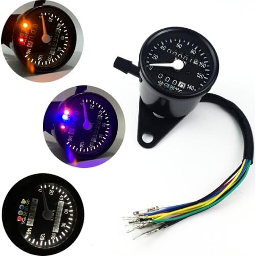 Motocycle Speedometer Odometer Gauge Scooter Backlit Dual Speed meter Universal Moto Backlight Night Readable Speed Instrument