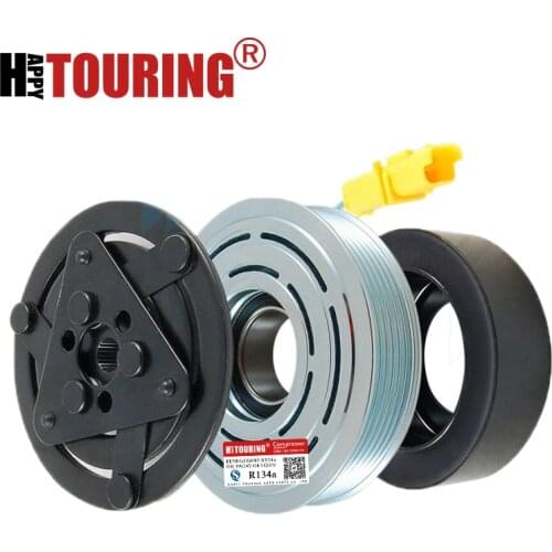 Sd6v12 COMPRESSOR Clutch for Peugeot 206 307 for Citroen Fiat 9655191580 9684480480 9800822280 6453XJ 6453QG 6453QE 6453QH 1450