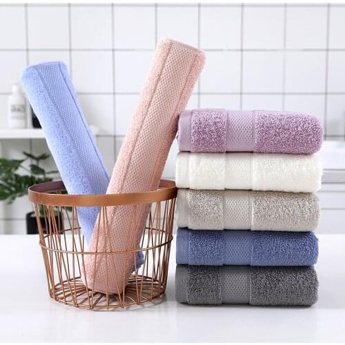 Random Style 34*74cm Face Towel Adult Soft Terry Absorbent Quick Drying Body Hand Hair Bath Towels Washbasin Facecloth Bathroom