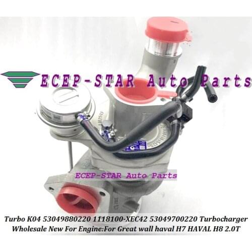 Turbo K04 53049880220 1118100-XEC42 53049700220 1118100XEC42 Original Quality Turbocharger For Great wall haval H7 HAVAL H8 2.0T