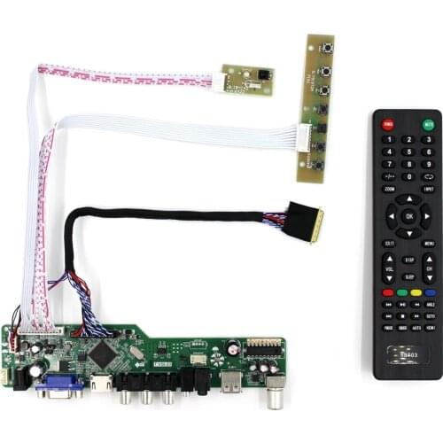 TV H DMI VGA AV USB AUDIO LCD Controller Board For 15.6" 17.3" B156HW01 B156HW02 LP173WF1 N173HGE 1920x1080 LCD Screen