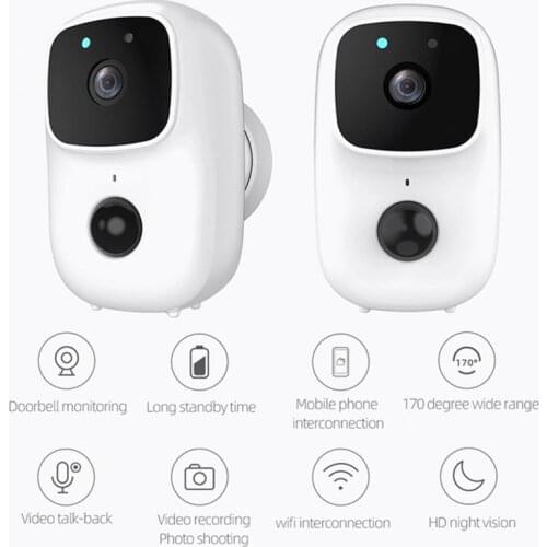 Tuya Smart Video Doorbell Wifi Camera Wireless Doorbell Call Intercom Video-Eye For Door Bell Ring Phone Home Security HD Camera
