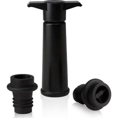 High Quality Wine Saver With 2 Vacuum Stopper Plastic Vacuum Wine Stopper,Wine Preserver Vacuum Pump for Wine Bottle SN2510