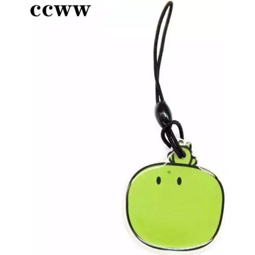 Green Apple Pattern ID 125khz EM4305 EM4205 Writable Keyfobs RFID Dropping Glue Badge Keychain Token Key Tag Access Control Card