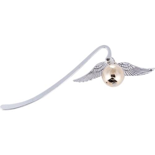Movies Golden Snitch Bookmarks For Fans Bohemia Vintage Style Angel Wing New bookmark Novel Marks Gift Student School Stationery