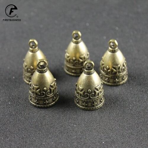 1Pcs Copper European Retro Bells For Home Wedding Party DIY Handmade Jewelry Campanula Accessories Christmas Tree Ornaments