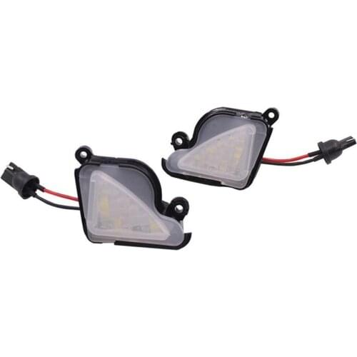 2X 6500K White Led Under Side Mirror Light Puddle Lamp For Skoda Octavia Mk3 5E 2012-2017 Superb 2 Octavia 3