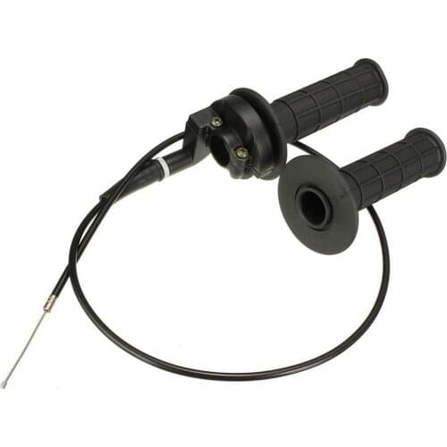 45% Hot Sales!!! 1 Pair 22mm Throttle Grip Handlebar with Cable for Pit Dirt Bike 50cc to 190cc