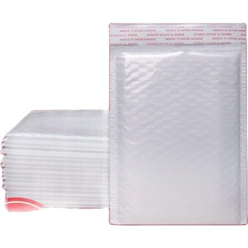 50 PCS/set Courier Self Seal Envelope Bags Lined Poly Foam Bubble Mailers Padded Mailing Bag Waterproof Courier Parcel Bags